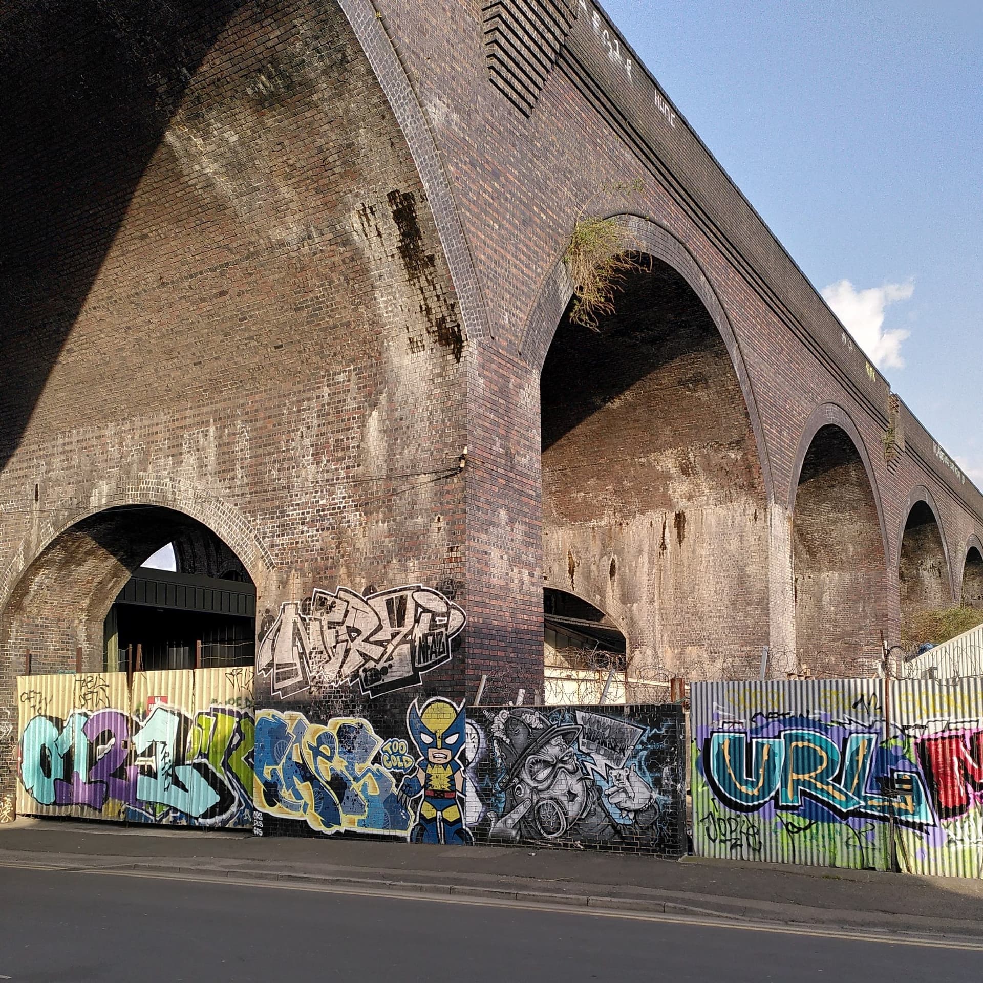 Railway viaduct crossing Milk Street, Digbeth - geograph.org.uk - 7142310