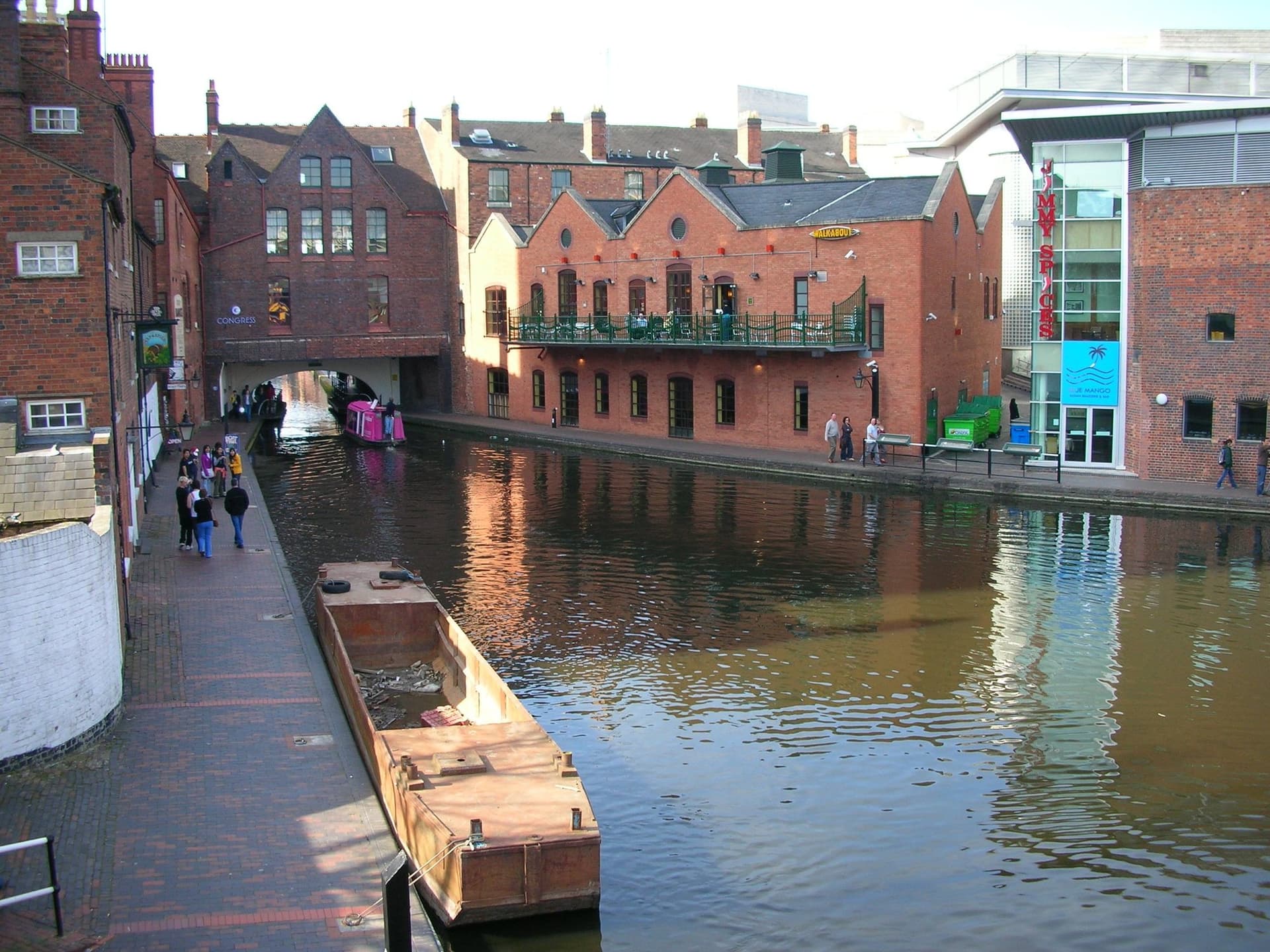 Gas Street Basin towards Brindleyplace